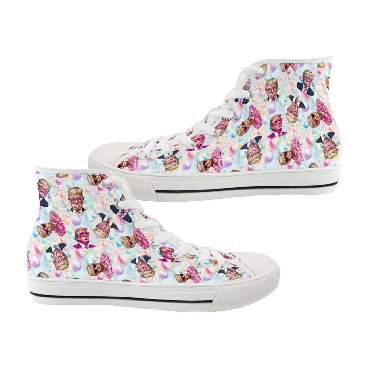 20 Donald Trump Designs, Women's High Top Canvas Shoes