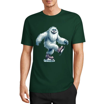 Bigfoot - Sasquatch Yeti Skate, Short Sleeve Cotton T-Shirt