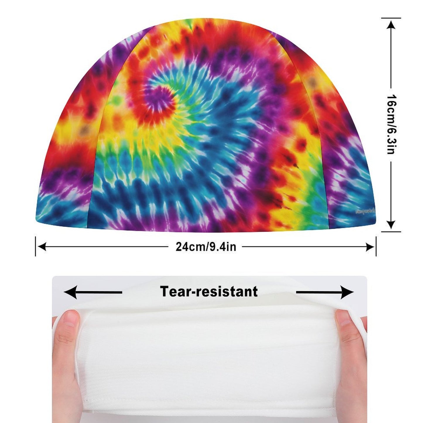 19 Tie Dye Designs, Adult Swimming Cap