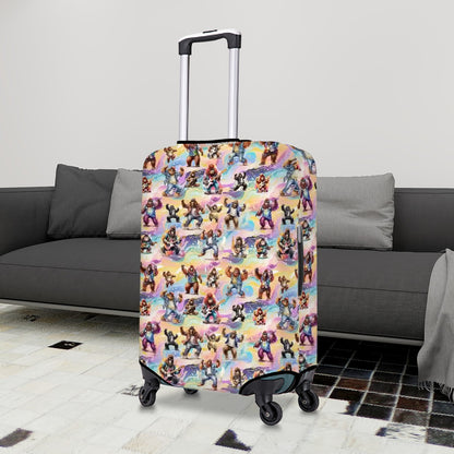 Groovy Sasquatch Bigfoot Polyester Luggage Cover / Protector (With Belt)
