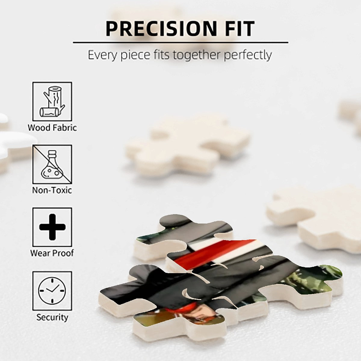 Donald & Melania Trump in Woods - Wooden Jigsaw Puzzle 300 pcs (Horizontal)