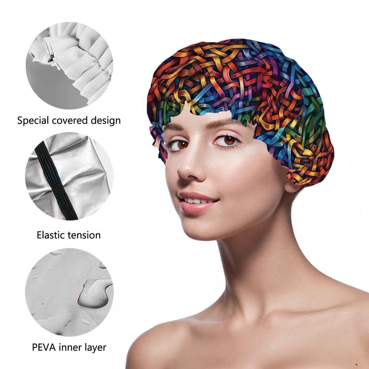 Bigfoot / Sasquatch Heart Hands, Reusable Shower Cap