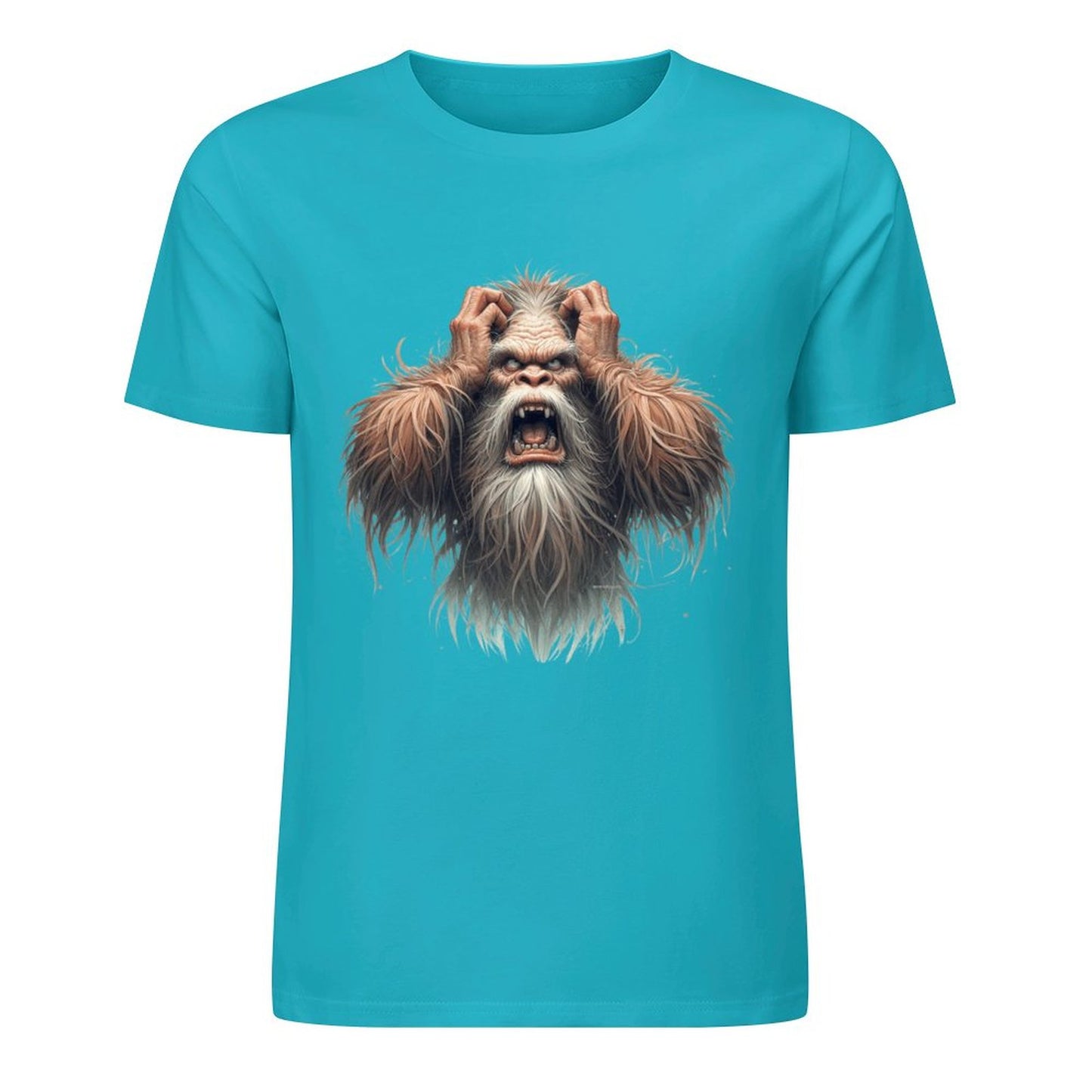 Bigfoot - Sasquatch Frustrated Short Sleeve Cotton T-Shirt