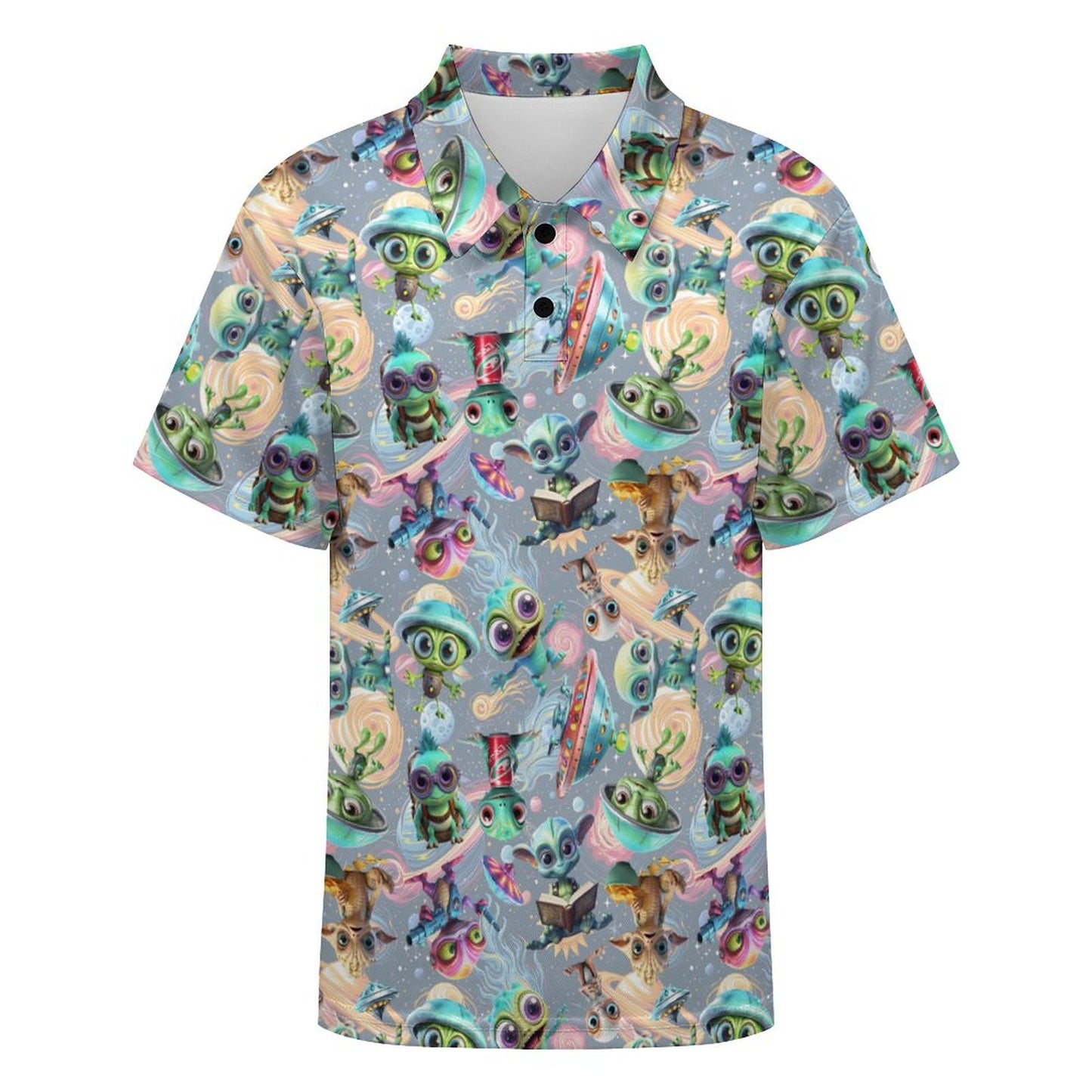 6 Aline Designs, Kids Button Down Polo Shirt