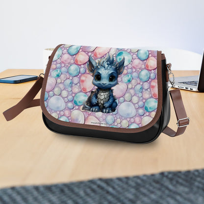 Baby Dragon, Leather Shoulder Bag / Purse