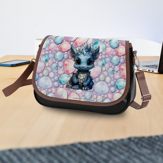 Baby Dragon, Leather Shoulder Bag / Purse