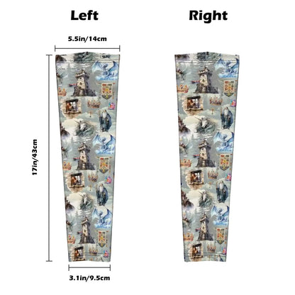 Fantasy + Designs, Sun Protection Arm Sleeves - 20 Designs, Dragons, Smurfs, Zombies