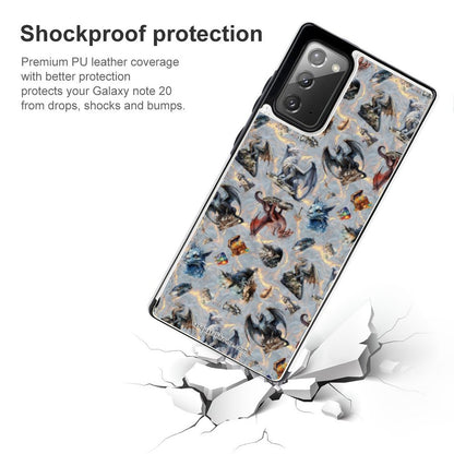 Flip Phone Case / wallet for Samsung Note20 Series- Misc Designs, dragons, smurfs, zombies