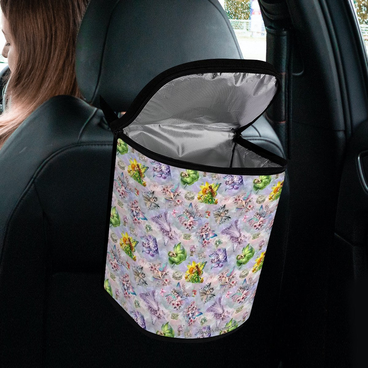 6 Fairy Designs, Bucket-Shaped Car Trash Bag