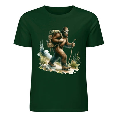 Bigfoot - Sasquatch Hiking Short Sleeve Cotton T-Shirt
