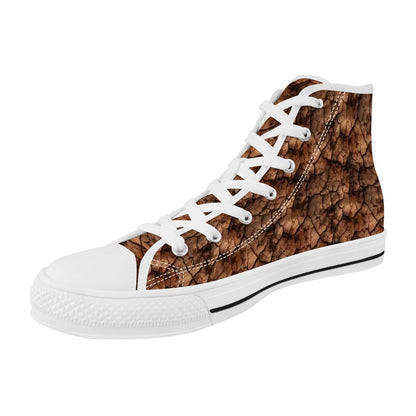 Female Bigfoot Sasquatch, Women's High Top Canvas Shoes