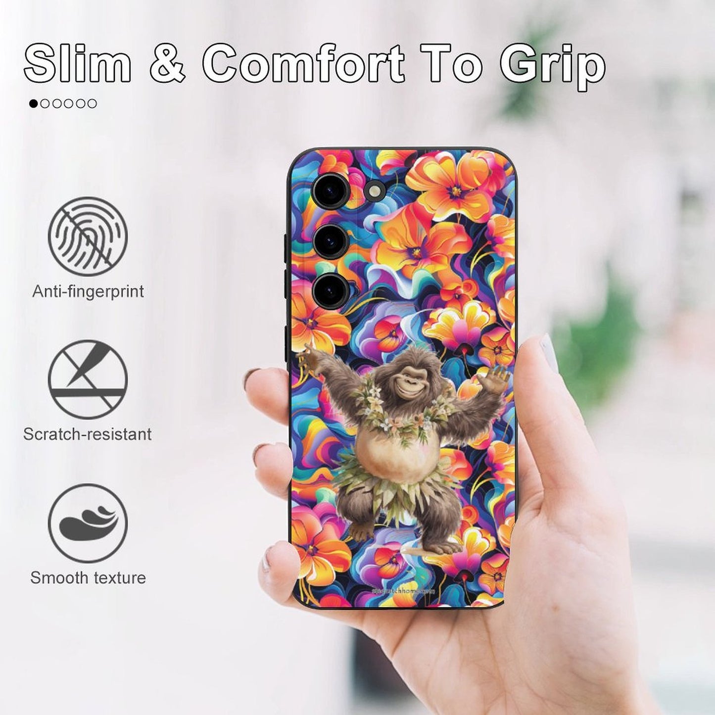 Hawaiian Bigfoot / Sasquatch Dancer, Samsung S23 Series TPU Cell Phone Case