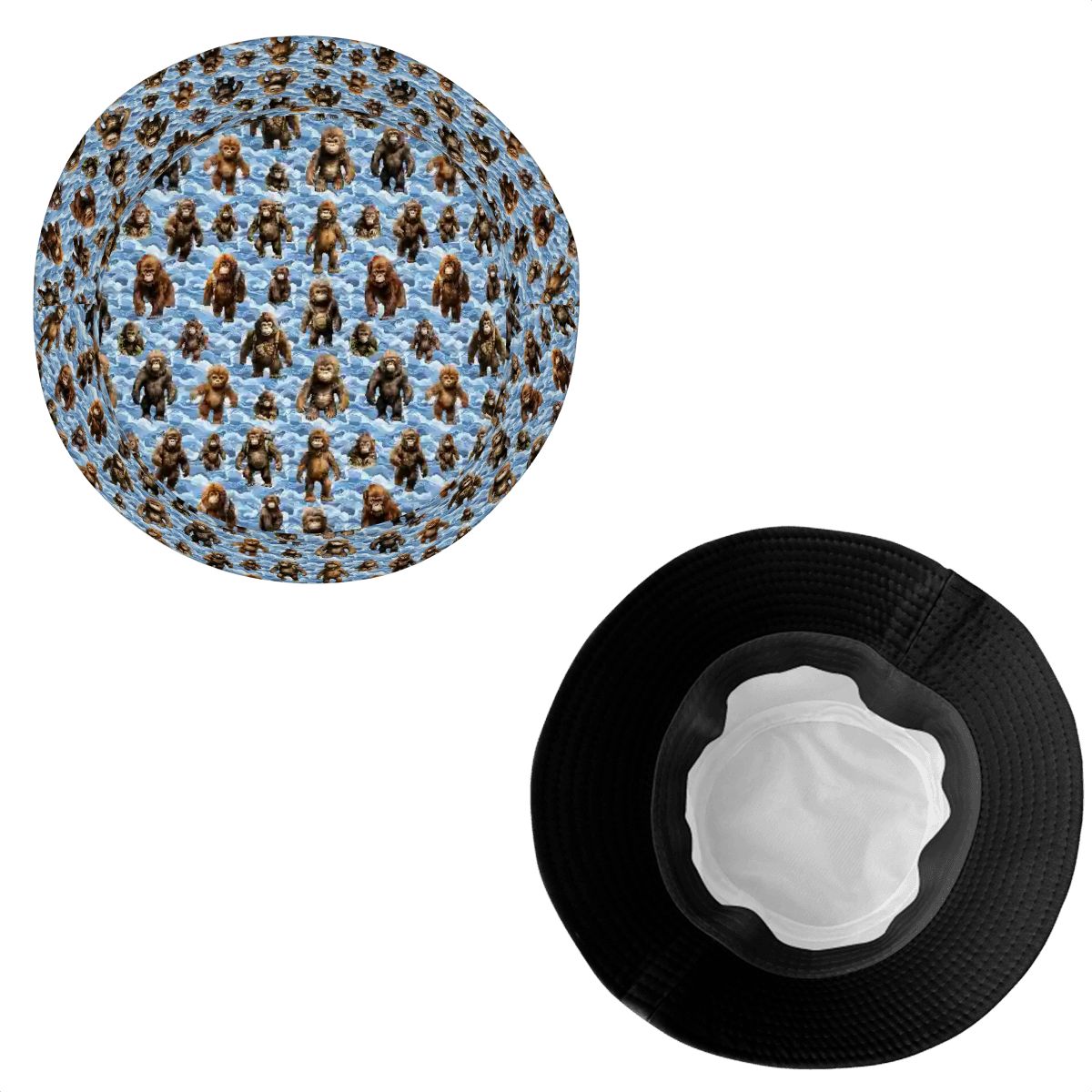 20 Bigfoot / Sasquatch Designs, Adult Bucket Hat