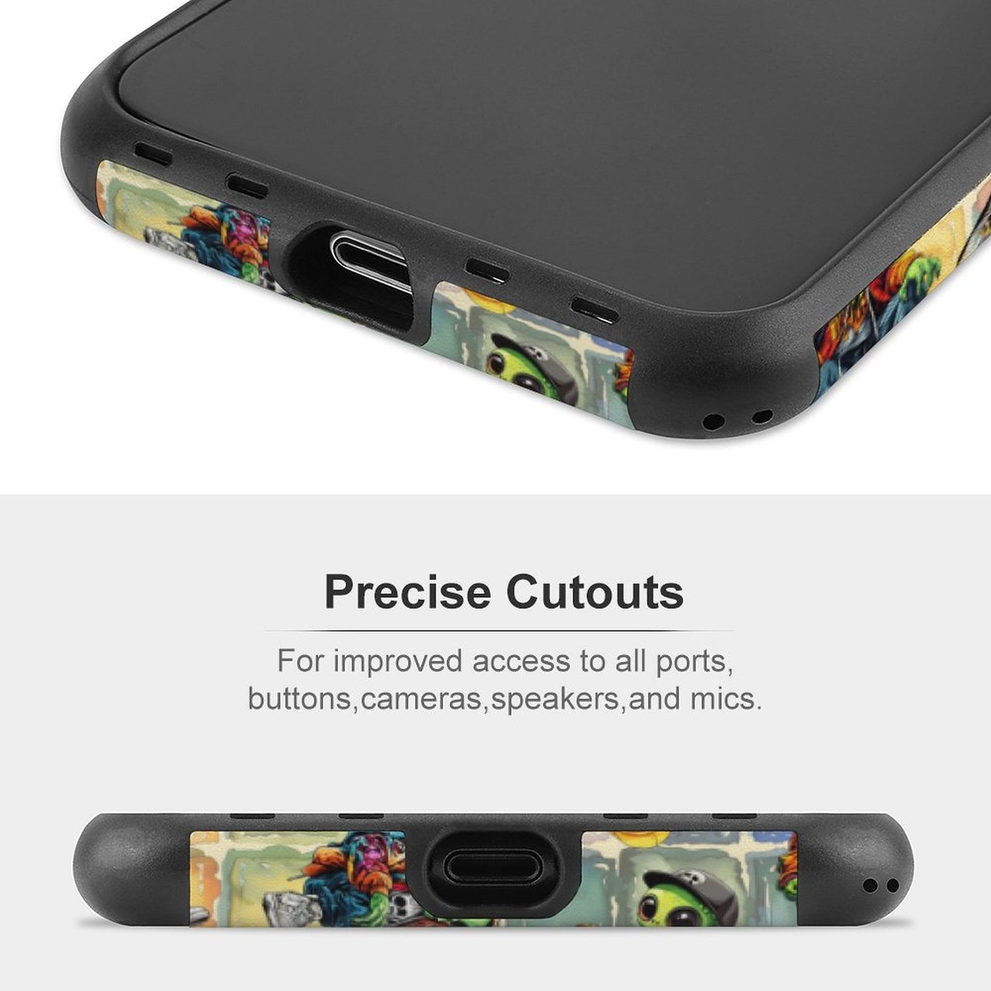 6 Alien Designs, Microfiber iPhone 11 Cases