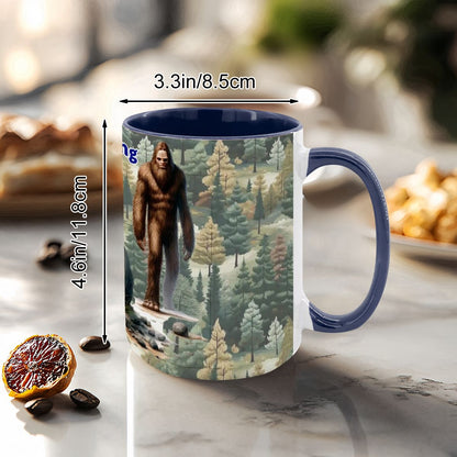 Sarcastic Sasquatch "Boo f_cking hoo", Large 15 Ounce Colorful Mugs – Made In USA