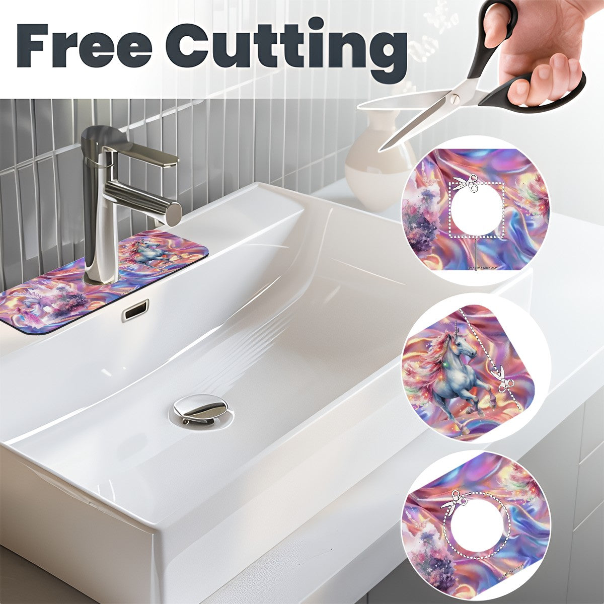 Unicorn Themed, Faucet Mat