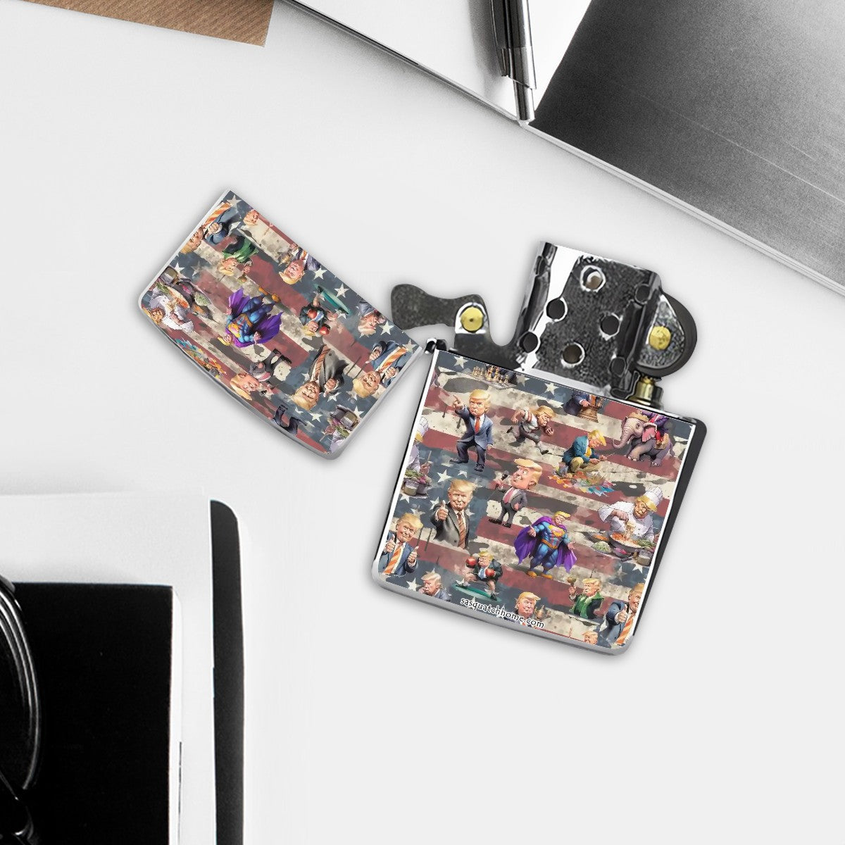 20 Donald Trump Designs, Metal Lighter Case
