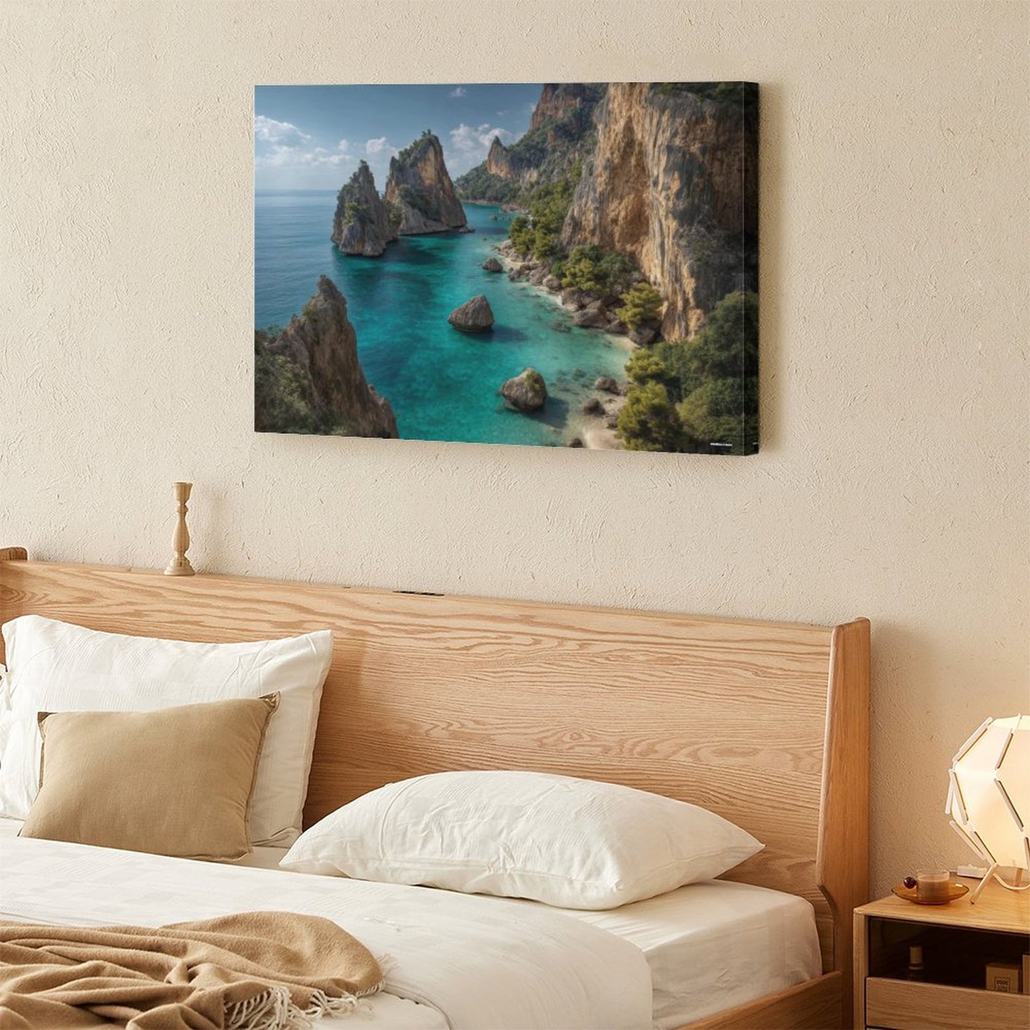 Tropical Dream, Vintage Framed Canvas Art - 2 Sizes – Made in the USA