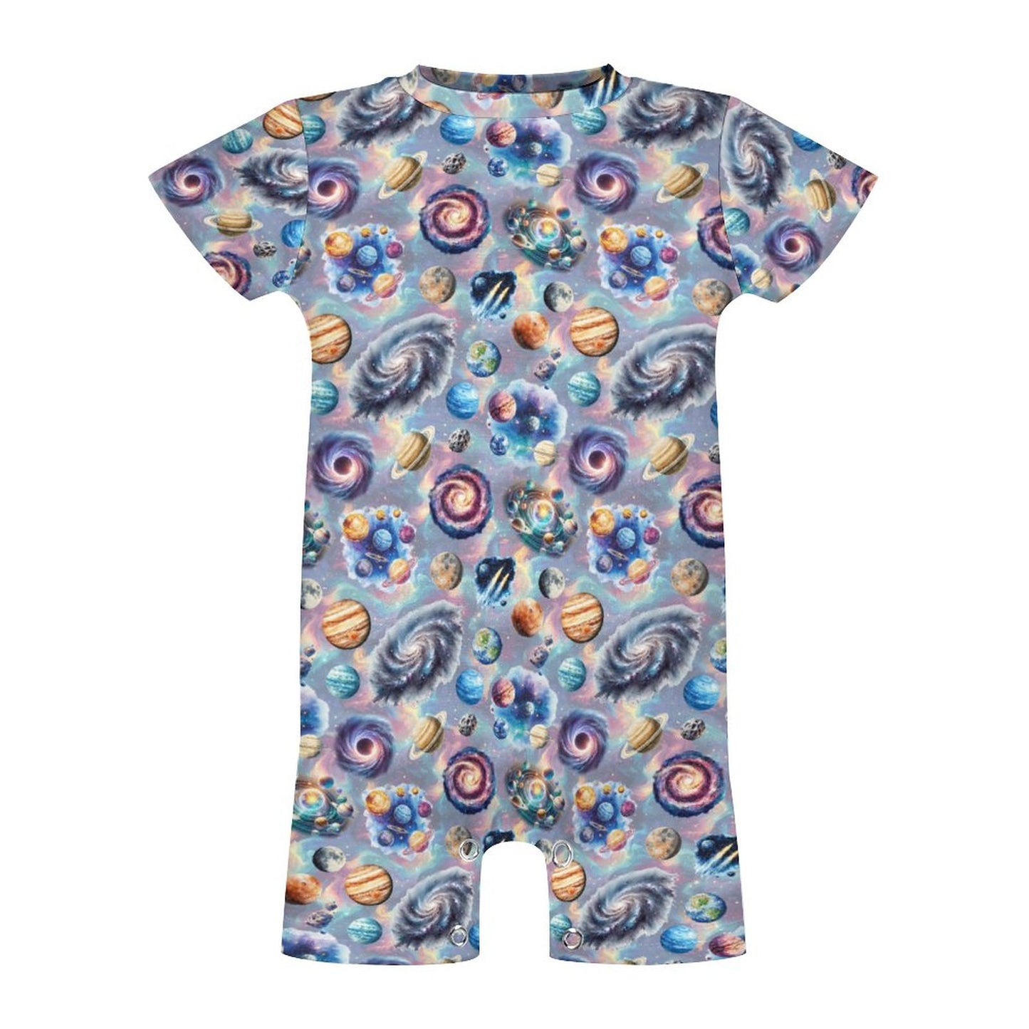 16 Misc Designs, Faux Cotton Short Sleeve Baby Bodysuit Romper