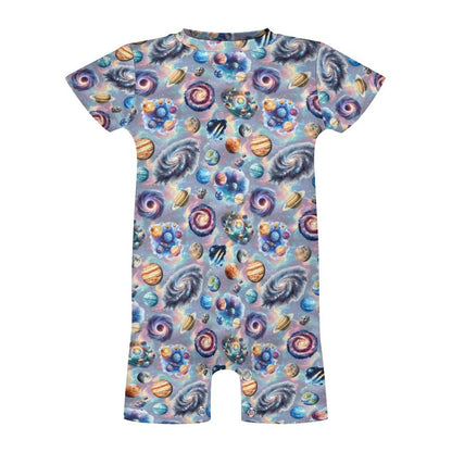 16 Misc Designs, Faux Cotton Short Sleeve Baby Bodysuit Romper