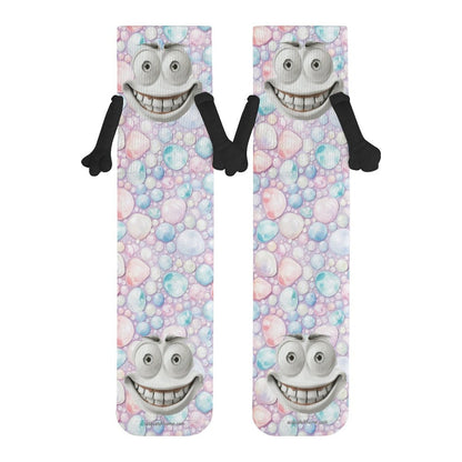 Sinister Faces, Magnetic Holding Hands Funny Socks – PERSONALIZE FREE