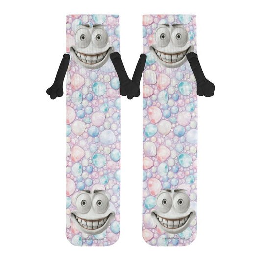 Sinister Faces, Magnetic Holding Hands Funny Socks – PERSONALIZE FREE