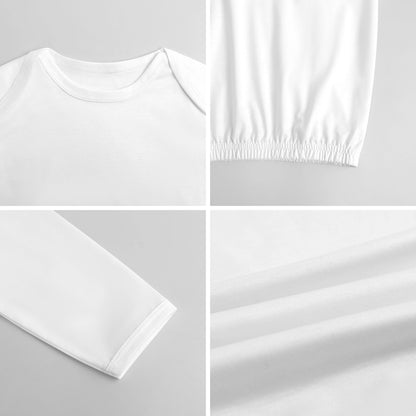 16 Misc Designs, Baby Long Sleeve Faux Cotton Sleeper Gown