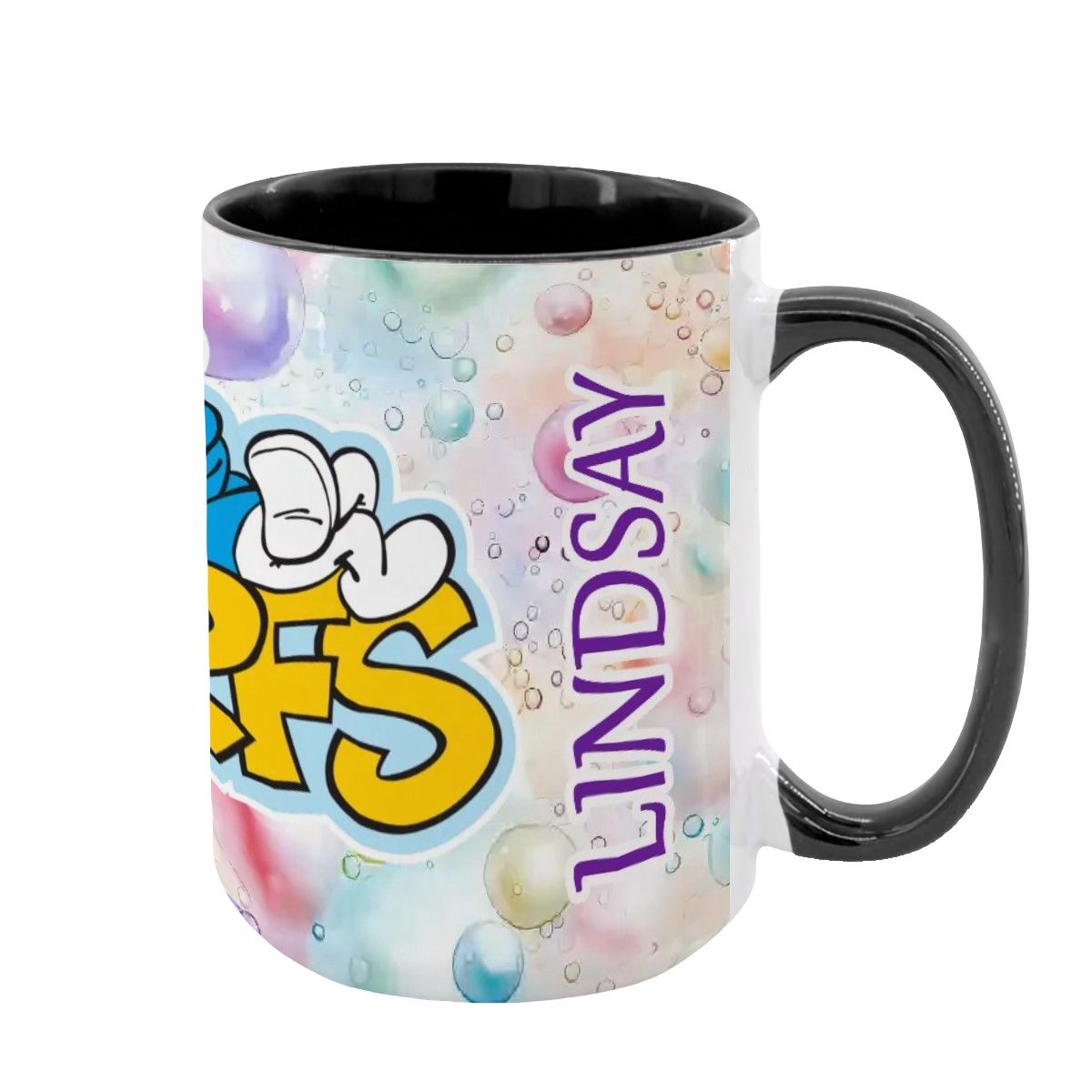 Smurfs Large 15 Ounce Colorful Mugs – Made In USA