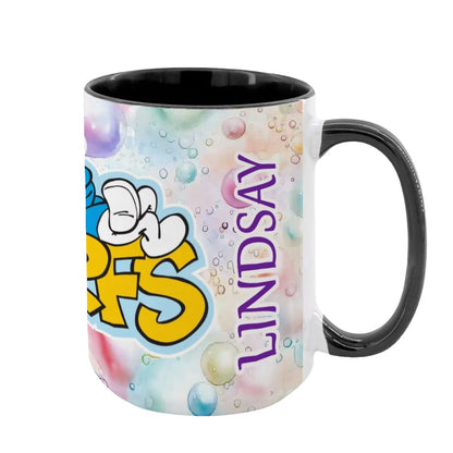 Smurfs Large 15 Ounce Colorful Mugs – Made In USA