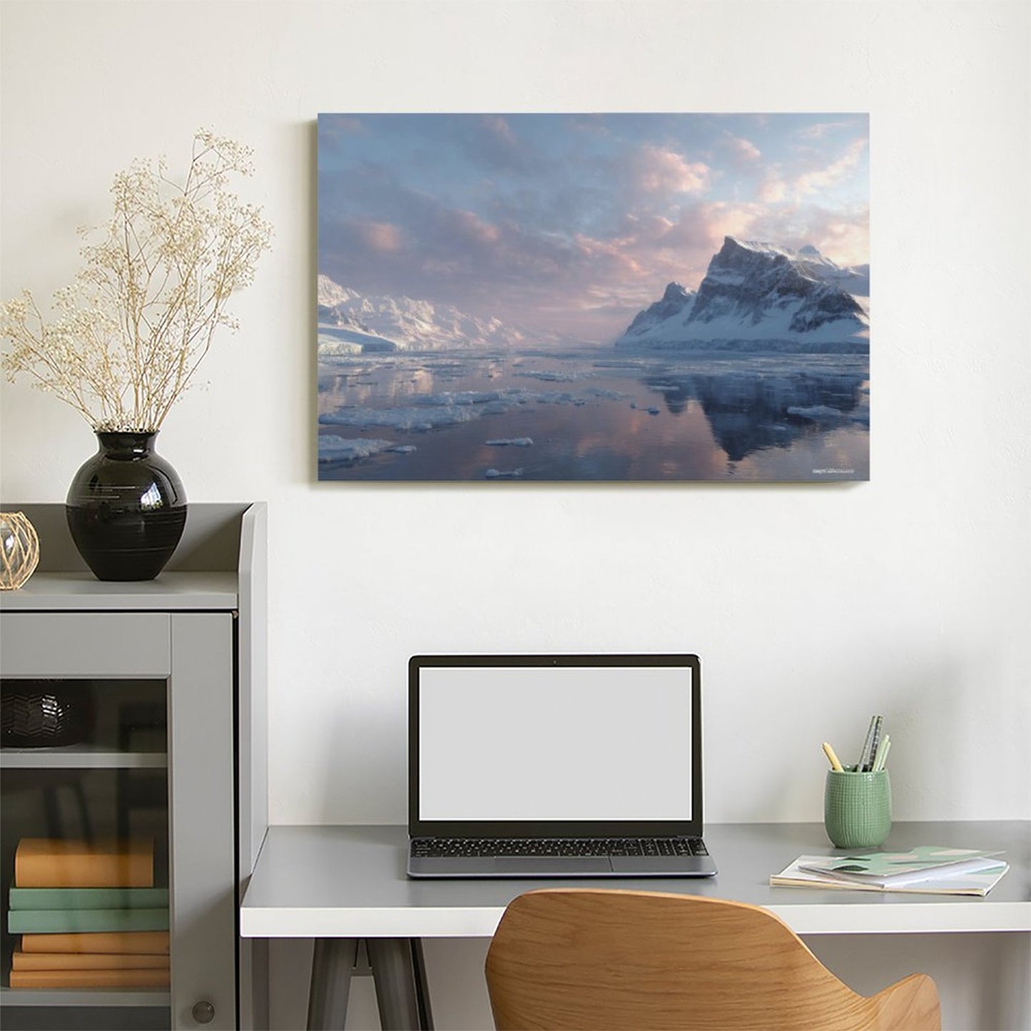 Arctic Beauty, Vintage Framed Canvas Art - 2 Sizes – Made in the USA