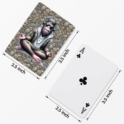 Bigfoot, Sasquatch Yoga, Poker Playing Cards