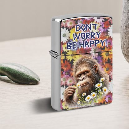 Happy Sasquatch Bigfoot 2024 Metal Lighter Case