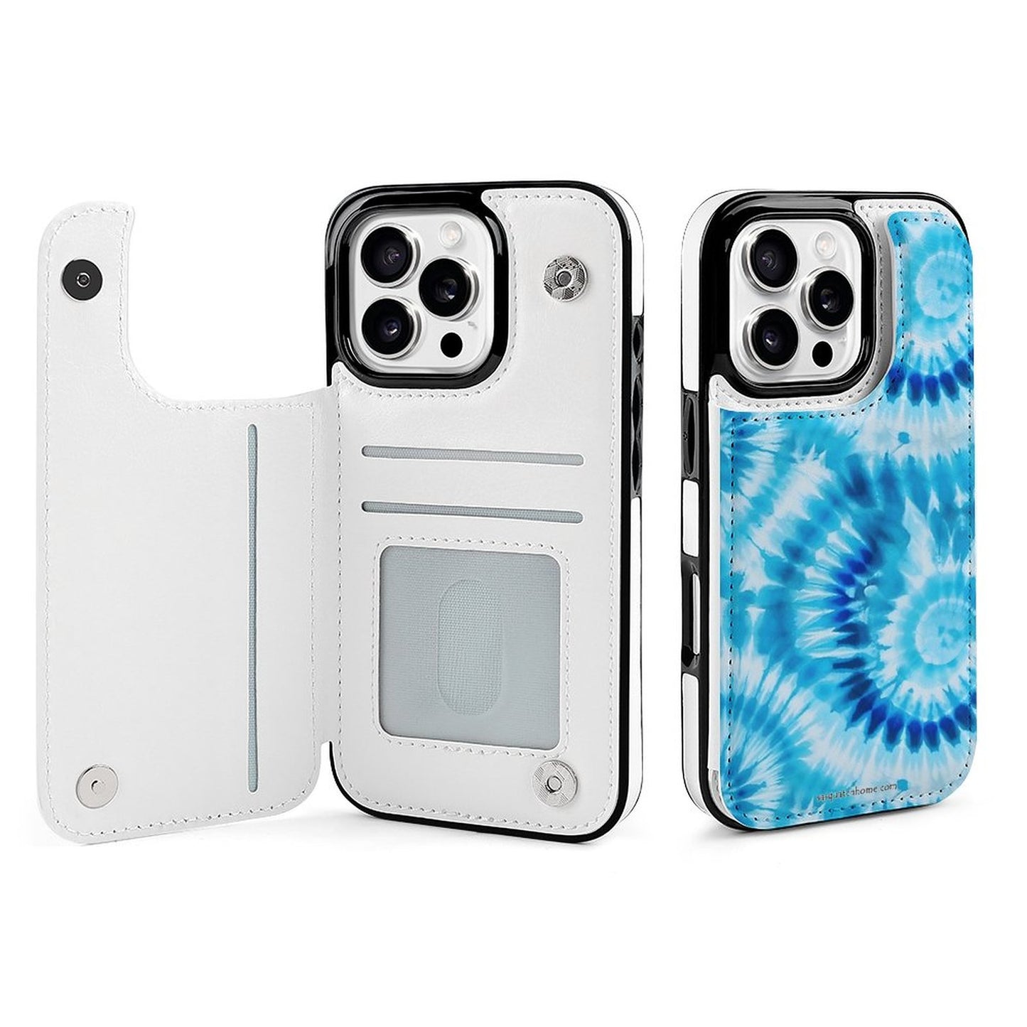 19 Tie Dye Designs, iPhone 16 Faux Leather Wallet Case