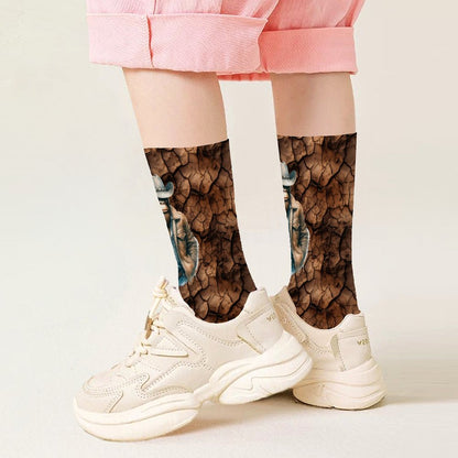 Cowboy Bigfoot Sasquatch Children’s Polyester Socks