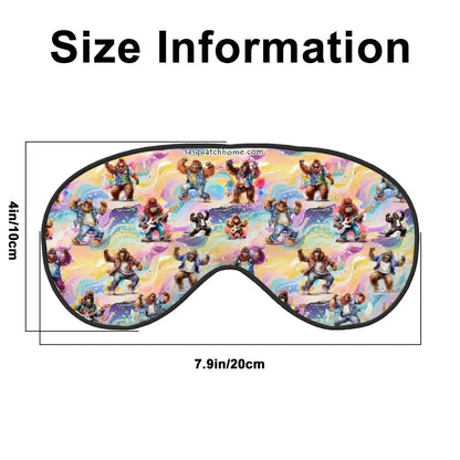 Boogie Sasquatch Soft Eye Polyester Eye Mask Light Blocker
