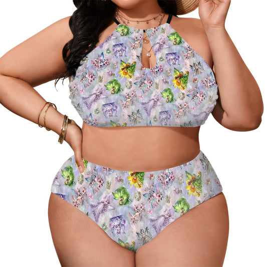 6 Fairy Designs, Plus Size High-Waisted Bikini Customized Services