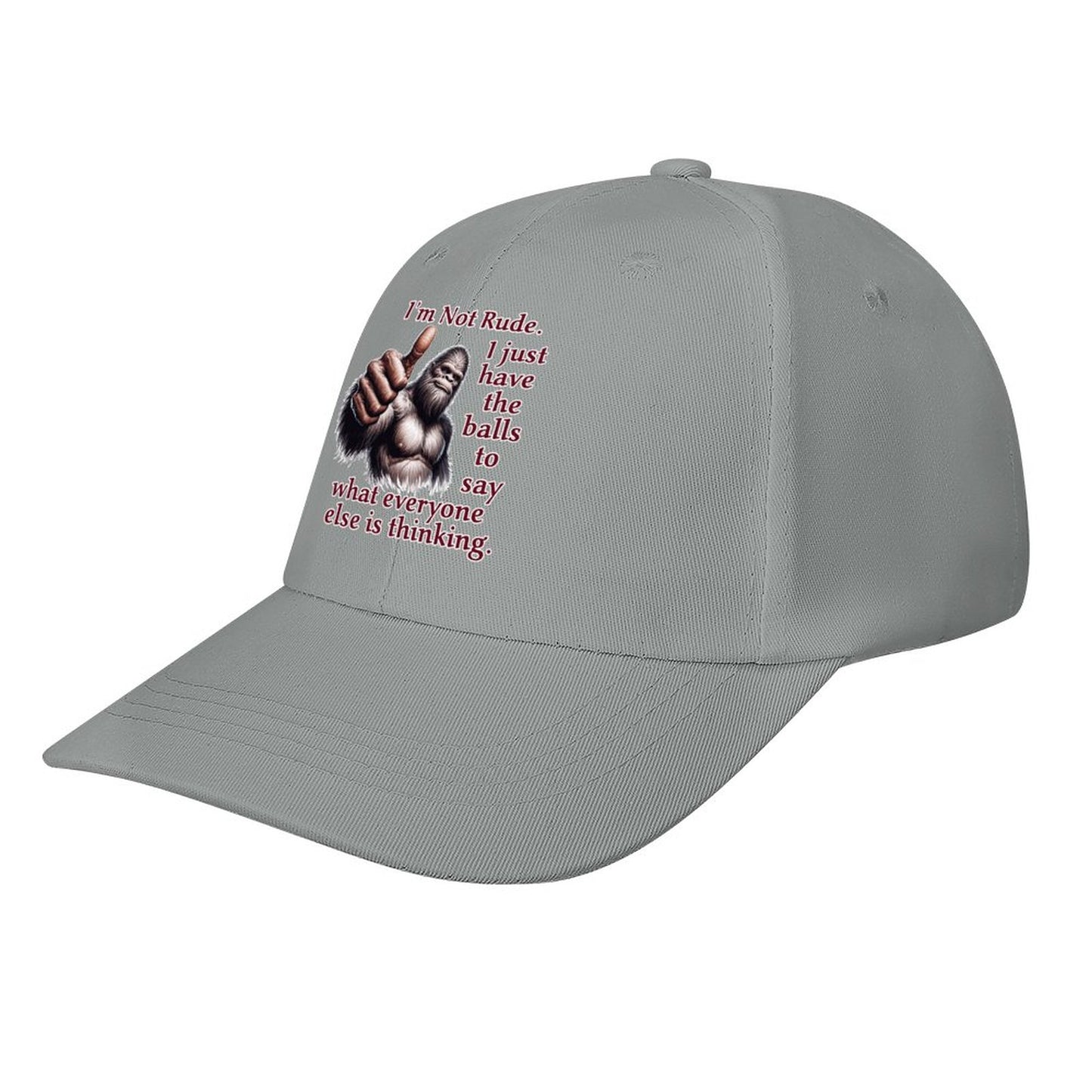 Bigfoot / Sasquatch “I'm not rude..", Baseball Cap – 8 Colors