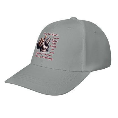 Bigfoot / Sasquatch “I'm not rude..", Baseball Cap – 8 Colors