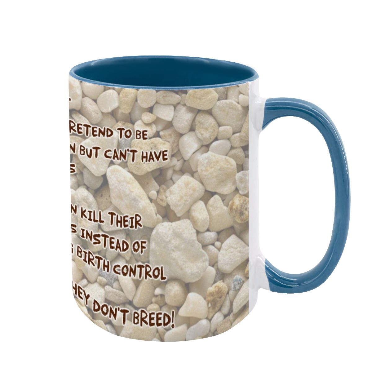 Sarcastic Sasquatch "The leftist..", Large 15 Ounce Colorful Mugs – Made In USA