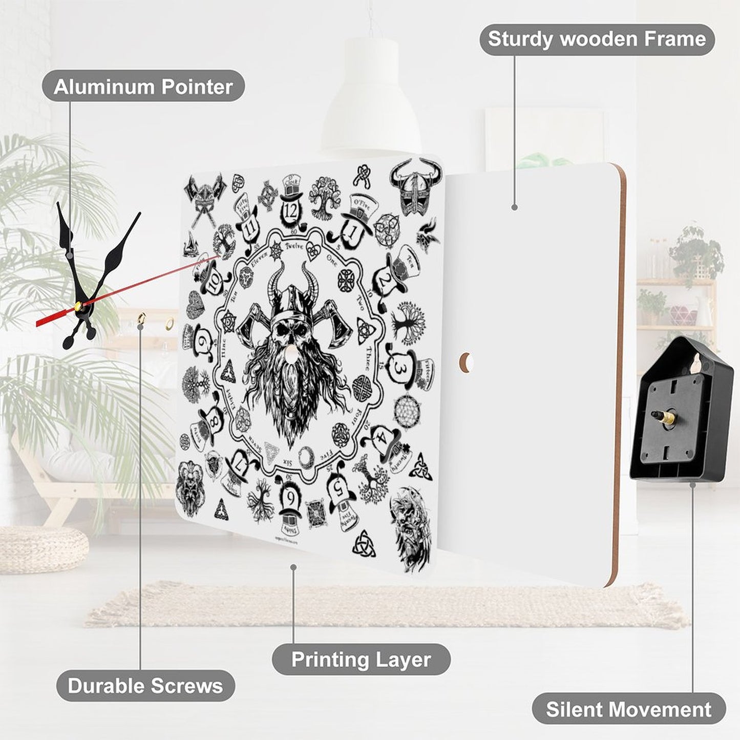 Irish Pride Square Wall Clock