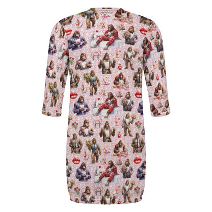 16 Bigfoot / Sasquatch Designs, Baby Long Sleeve Faux Cotton Sleeper Gown