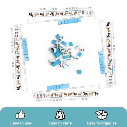 Puppy Dogs, 4 Artistic Mahjong Tile Pusher Racks