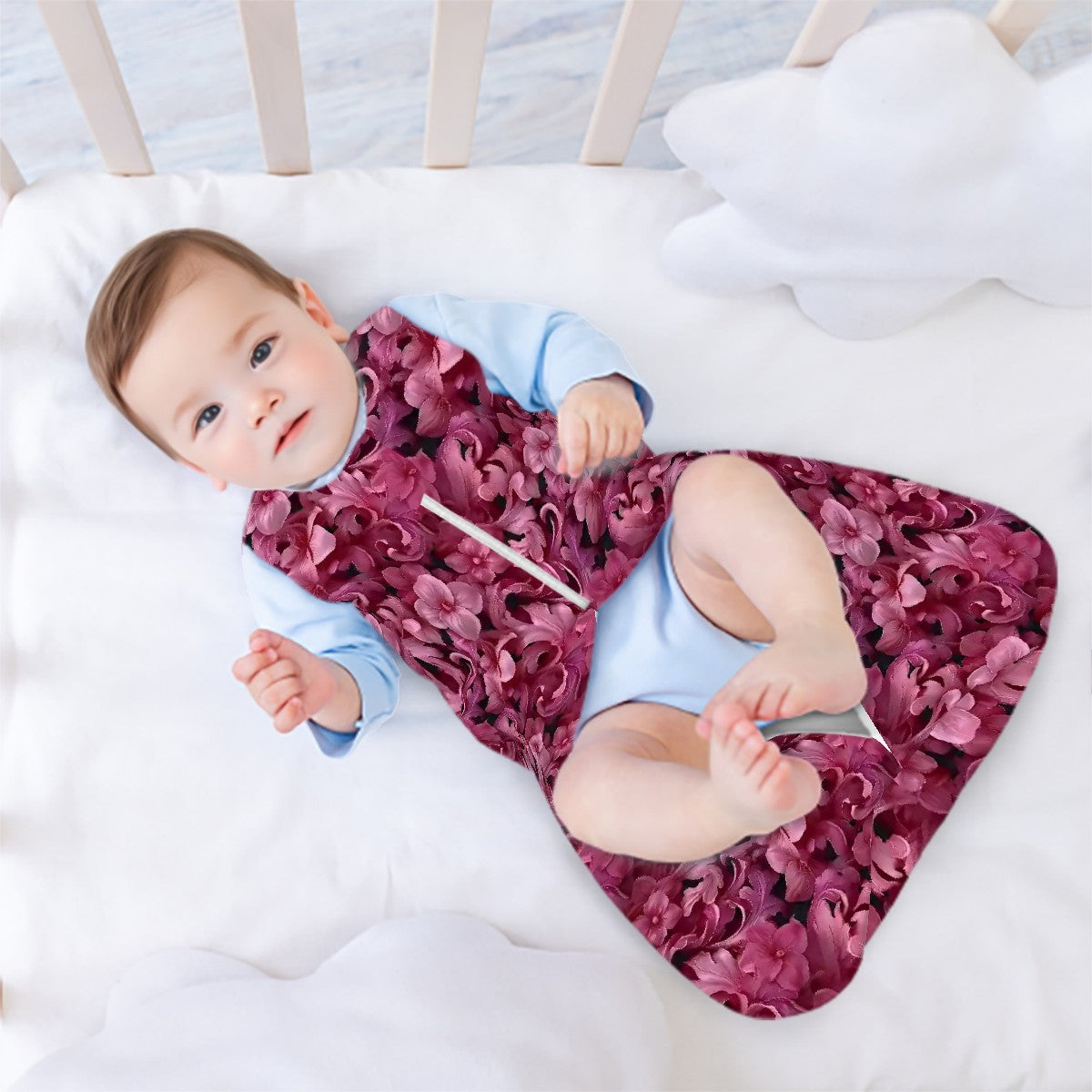 10 Flower Designs, Sleeveless Baby Sleep Sack