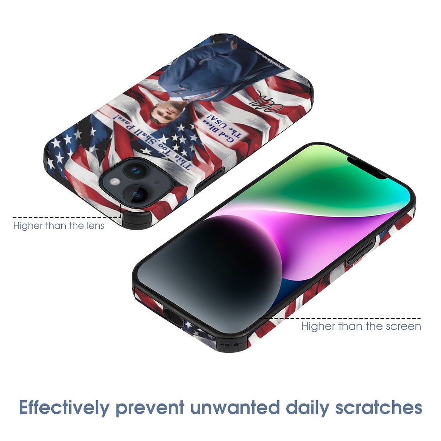 Charlie Kirk Memorial, Microfiber iPhone 14 Cases