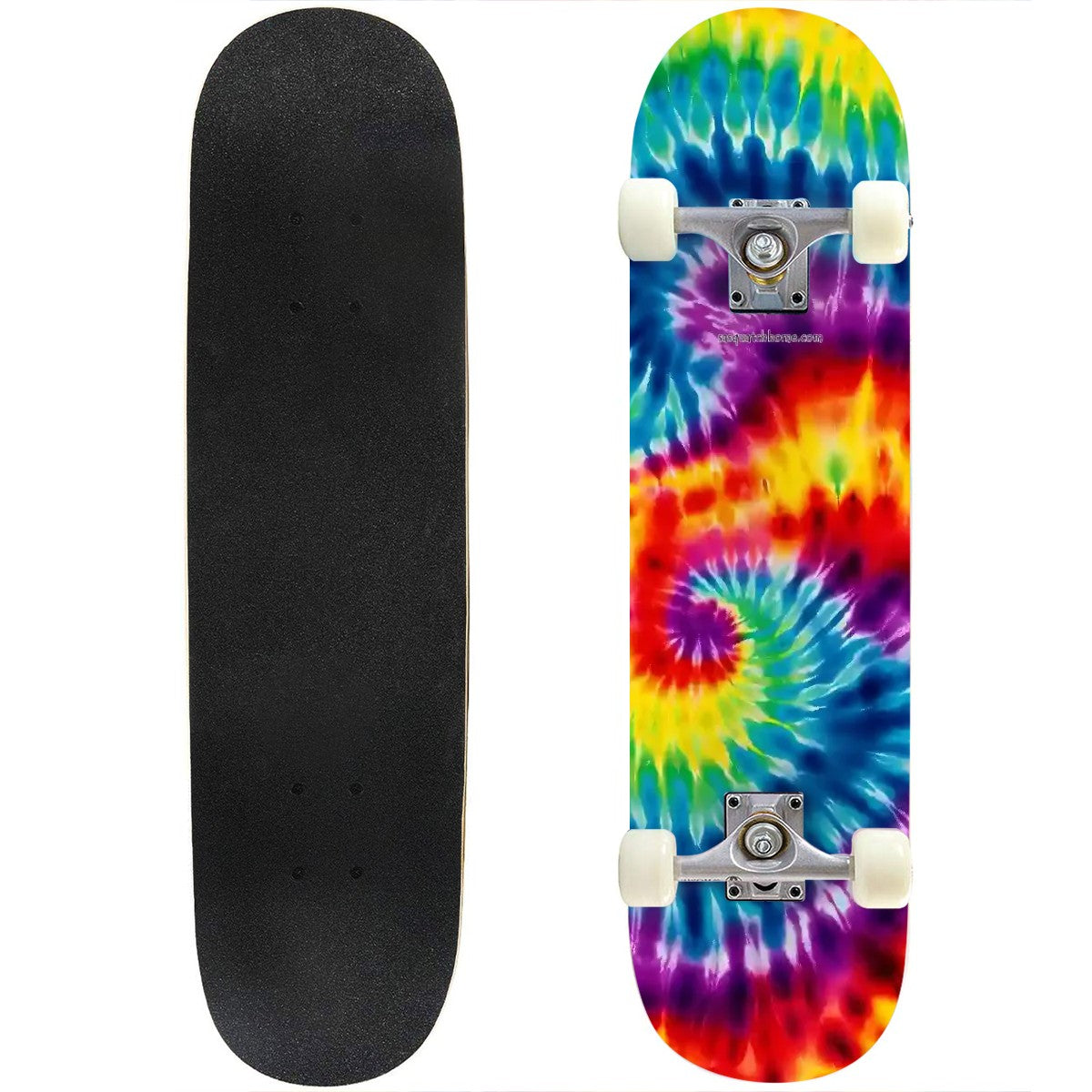 19 Tie Dye Designs, High Density 7 Layer Skateboard, Made In USA