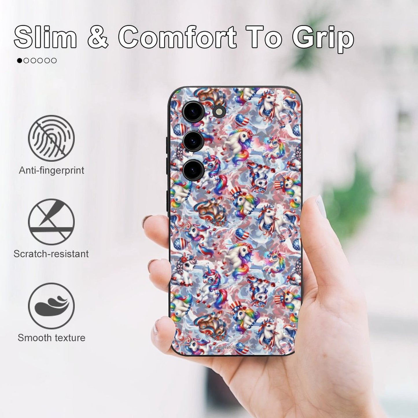 8 Patriot Designs, Samsung S23 Series TPU Cell Phone Case