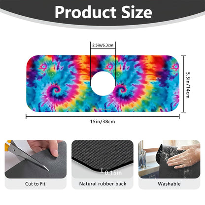 19 Tie Dye Designs, Faucet Mat
