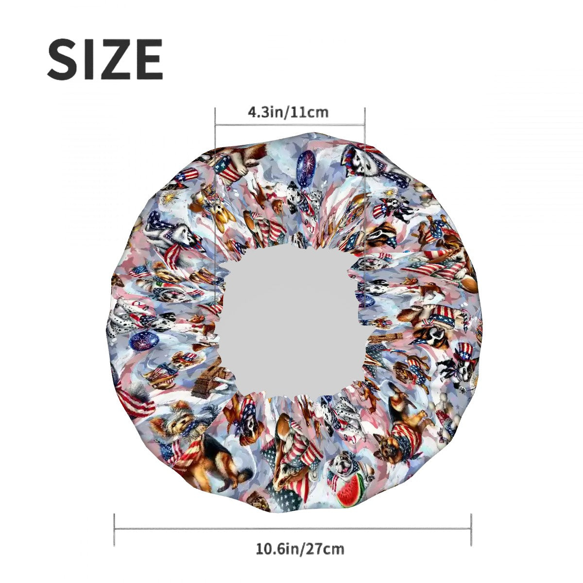 8 Patriot Designs, Reusable Shower Cap