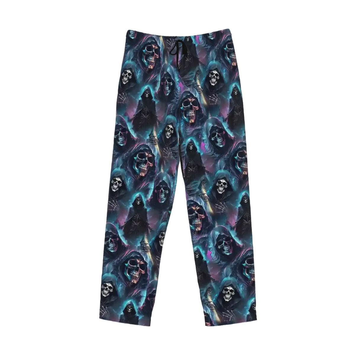 Grim Reaper, Men’s Polyester, Drawstring, Pajama Pants