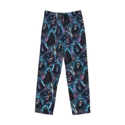 Grim Reaper, Men’s Polyester, Drawstring, Pajama Pants